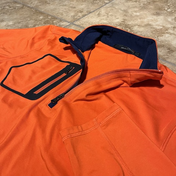 RLX Ralph Lauren Other - RLX Ralph Lauren Quarter Zip Pullover Mens Medium Orange  Long Sleeve Golf